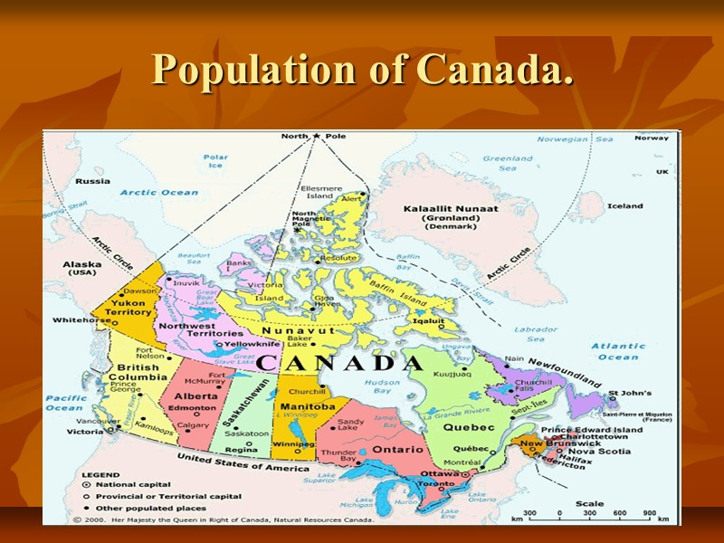 Population of Canada.